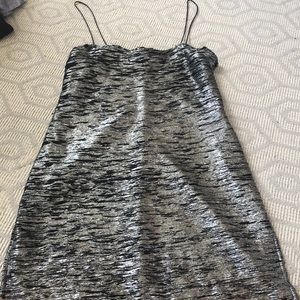 really beautiful silver mini dress
